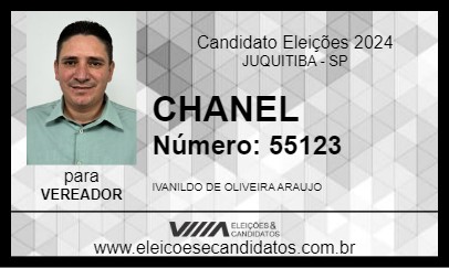 Candidato CHANEL 2024 - JUQUITIBA - Eleições