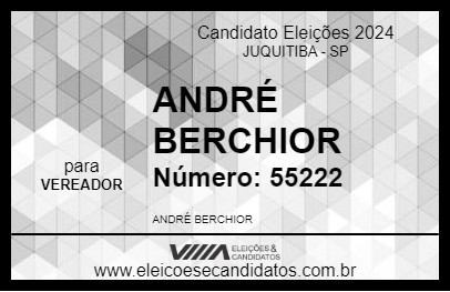 Candidato ANDRÉ BERCHIOR 2024 - JUQUITIBA - Eleições