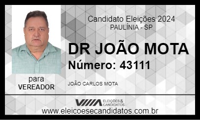 Candidato DR JOÃO MOTA 2024 - PAULÍNIA - Eleições