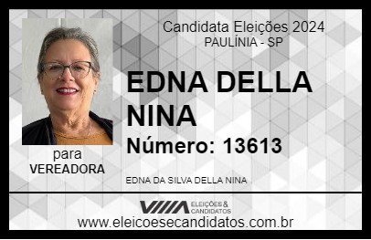 Candidato EDNA DELLA NINA 2024 - PAULÍNIA - Eleições