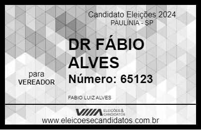 Candidato DR FÁBIO ALVES 2024 - PAULÍNIA - Eleições