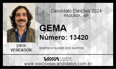 Candidato GEMA 2024 - PAULÍNIA - Eleições