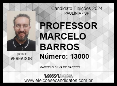 Candidato PROFESSOR MARCELO BARROS 2024 - PAULÍNIA - Eleições