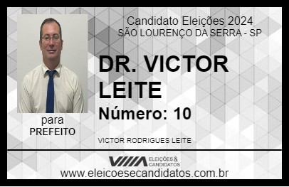 Candidato DR.  VICTOR LEITE 2024 - SÃO LOURENÇO DA SERRA - Eleições