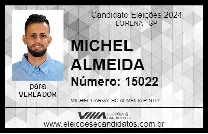 Candidato MICHEL ALMEIDA  2024 - LORENA - Eleições