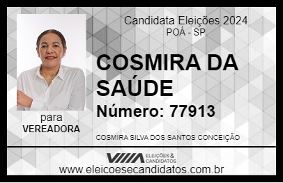 Candidato COSMIRA CONCEIÇÃO 2024 - POÁ - Eleições