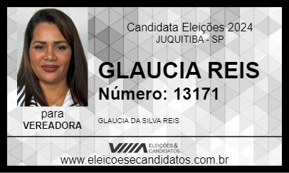 Candidato GLAUCIA REIS 2024 - JUQUITIBA - Eleições