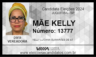 Candidato MÃE KELLY 2024 - JUQUITIBA - Eleições