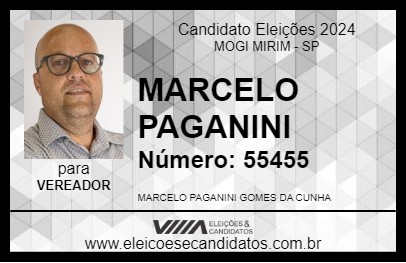 Candidato MARCELO PAGANINI 2024 - MOGI MIRIM - Eleições