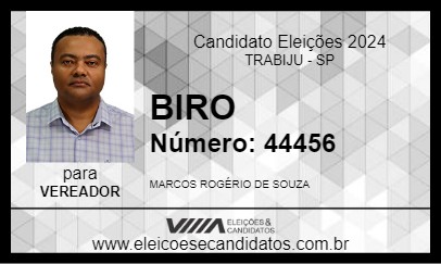 Candidato BIRO 2024 - TRABIJU - Eleições