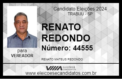 Candidato RENATO REDONDO 2024 - TRABIJU - Eleições