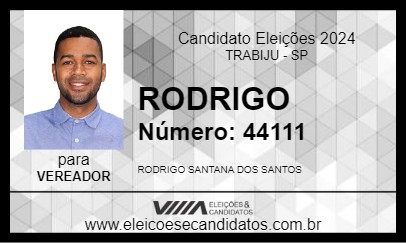 Candidato RODRIGO 2024 - TRABIJU - Eleições