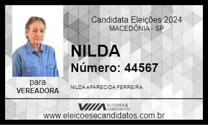 Candidato NILDA 2024 - MACEDÔNIA - Eleições