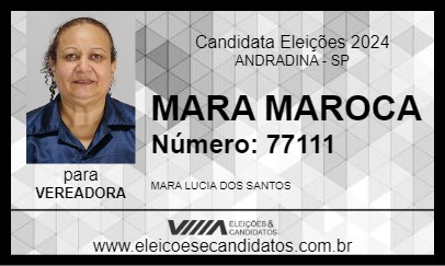 Candidato MARA MAROCA 2024 - ANDRADINA - Eleições