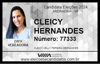 Candidato CLEICY HERNANDES 2024 - ANDRADINA - Eleições