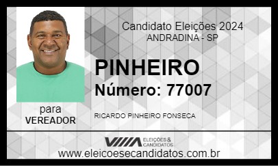 Candidato PINHEIRO 2024 - ANDRADINA - Eleições