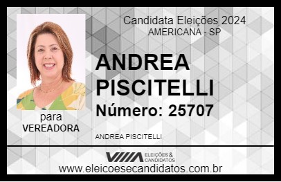 Candidato ANDREA PISCITELLI 2024 - AMERICANA - Eleições