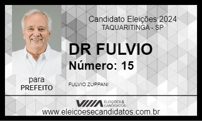 Candidato DR FULVIO 2024 - TAQUARITINGA - Eleições