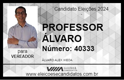 Candidato PROFESSOR ÁLVARO 2024 - ROSEIRA - Eleições