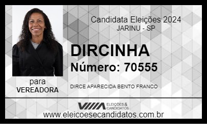 Candidato DIRCINHA 2024 - JARINU - Eleições