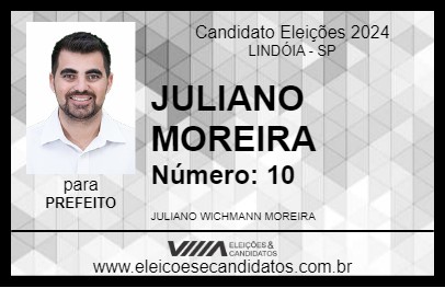 Candidato JULIANO MOREIRA 2024 - LINDÓIA - Eleições