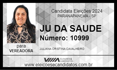 Candidato JU DA SAUDE 2024 - PARANAPANEMA - Eleições