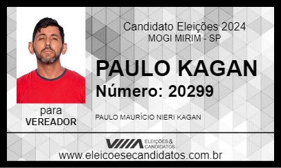 Candidato PAULO KAGAN 2024 - MOGI MIRIM - Eleições