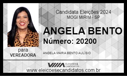 Candidato ANGELA BENTO 2024 - MOGI MIRIM - Eleições