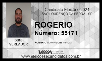 Candidato ROGERIO 2024 - SÃO LOURENÇO DA SERRA - Eleições