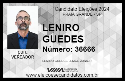 Candidato LENIRO GUEDES 2024 - PRAIA GRANDE - Eleições