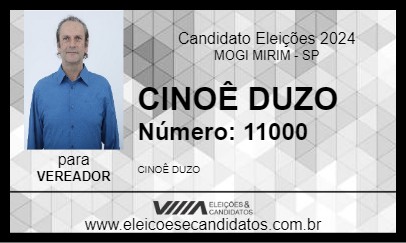 Candidato CINOÊ DUZO 2024 - MOGI MIRIM - Eleições