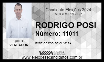 Candidato RODRIGO POSI 2024 - MOGI MIRIM - Eleições