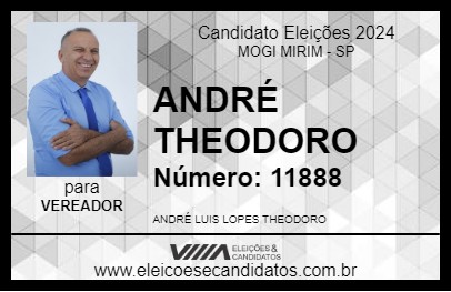 Candidato ANDRÉ THEODORO 2024 - MOGI MIRIM - Eleições