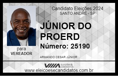 Candidato ARMANDO CESAR JÚNIOR 2024 - SANTO ANDRÉ - Eleições