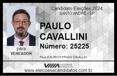 Candidato PAULO CAVALLINI 2024 - SANTO ANDRÉ - Eleições