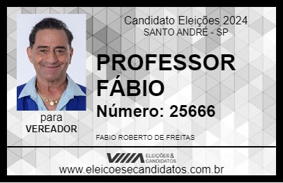 Candidato PROFESSOR FÁBIO 2024 - SANTO ANDRÉ - Eleições