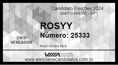 Candidato ROSYY 2024 - SANTO ANDRÉ - Eleições