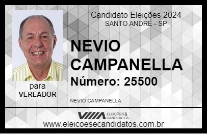 Candidato NEVIO CAMPANELLA 2024 - SANTO ANDRÉ - Eleições