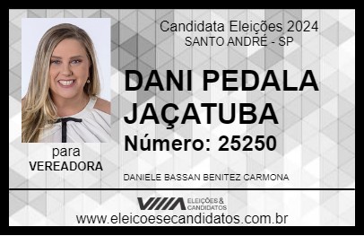 Candidato DANI PEDALA JAÇATUBA 2024 - SANTO ANDRÉ - Eleições