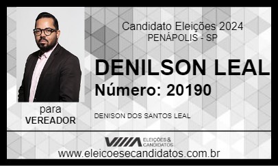 Candidato DENILSON LEAL 2024 - PENÁPOLIS - Eleições