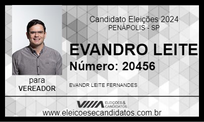 Candidato EVANDRO LEITE 2024 - PENÁPOLIS - Eleições