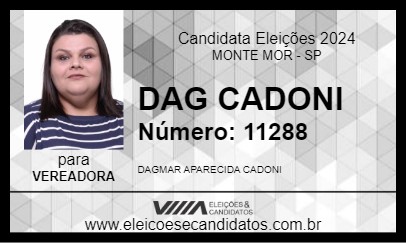 Candidato DAG CADONI 2024 - MONTE MOR - Eleições