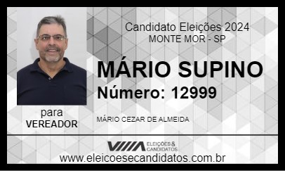 Candidato MÁRIO SUPINO 2024 - MONTE MOR - Eleições