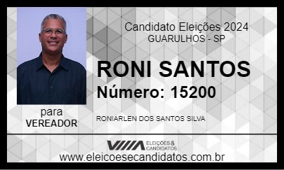 Candidato RONI SANTOS 2024 - GUARULHOS - Eleições