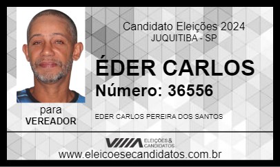 Candidato ÉDER CARLOS 2024 - JUQUITIBA - Eleições