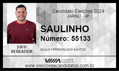 Candidato SAULINHO 2024 - JARINU - Eleições