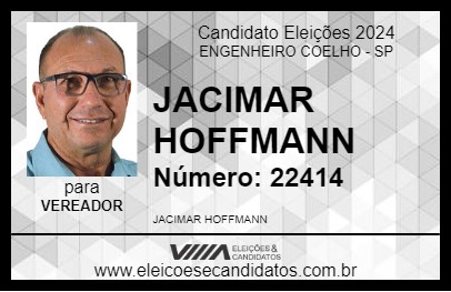 Candidato JACIMAR HOFFMANN 2024 - ENGENHEIRO COELHO - Eleições