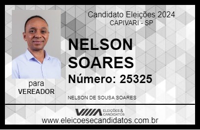 Candidato NELSON SOARES 2024 - CAPIVARI - Eleições