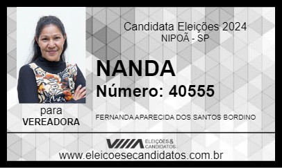 Candidato NANDA 2024 - NIPOÃ - Eleições