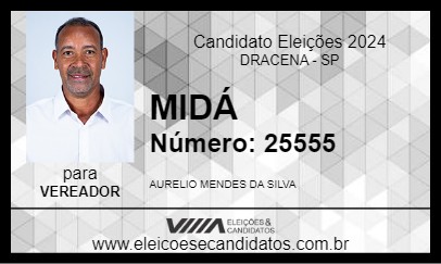 Candidato MIDÁ 2024 - DRACENA - Eleições